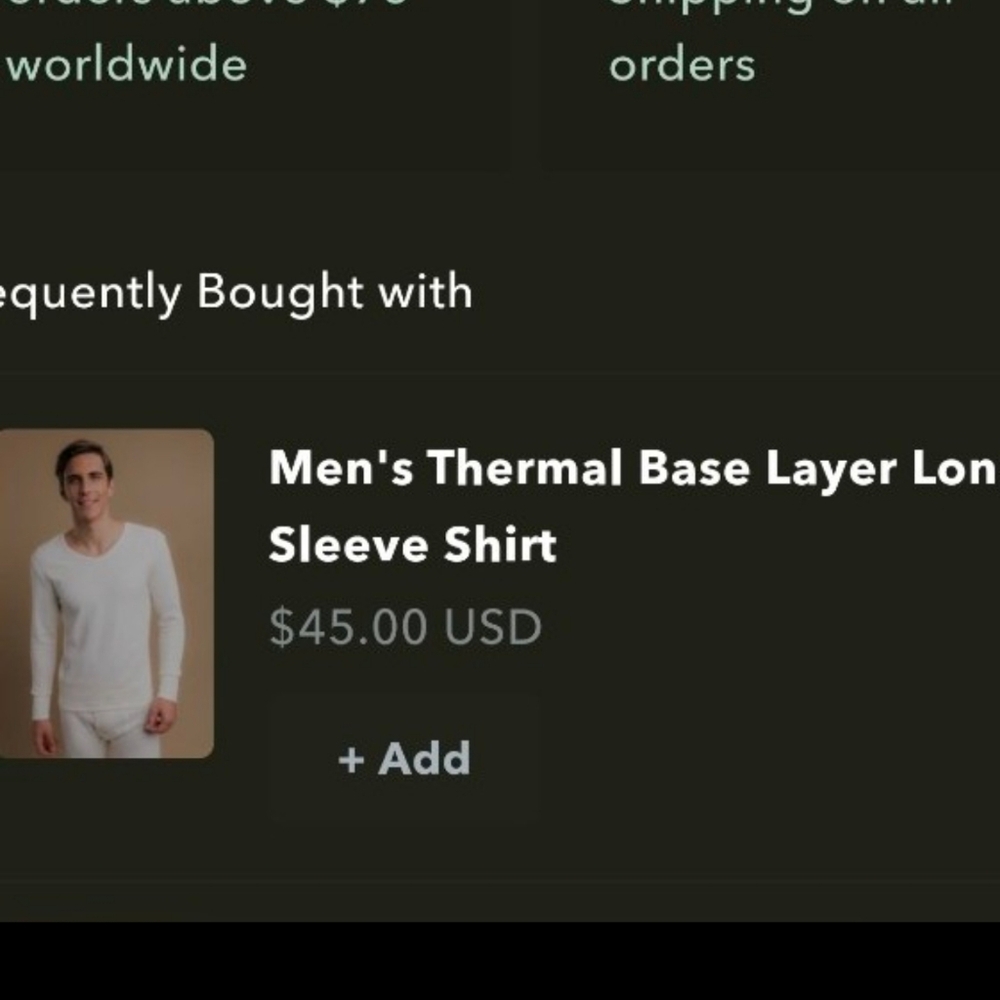 Mens 100% cotton CONTTONIQUE LONG JOHN thermal set - Picture 6 of 6